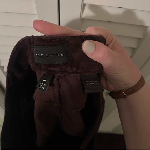 The Limited Chocolate Brown Corduroy Pencil Skirt Size 10 - Picture 3 of 10